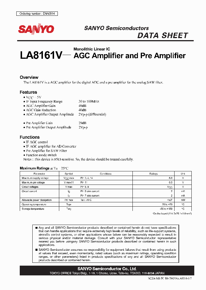 LA8161V_4353892.PDF Datasheet