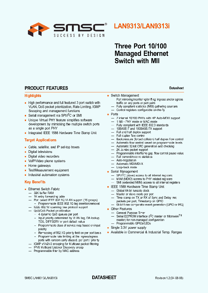 LAN9313_4223515.PDF Datasheet
