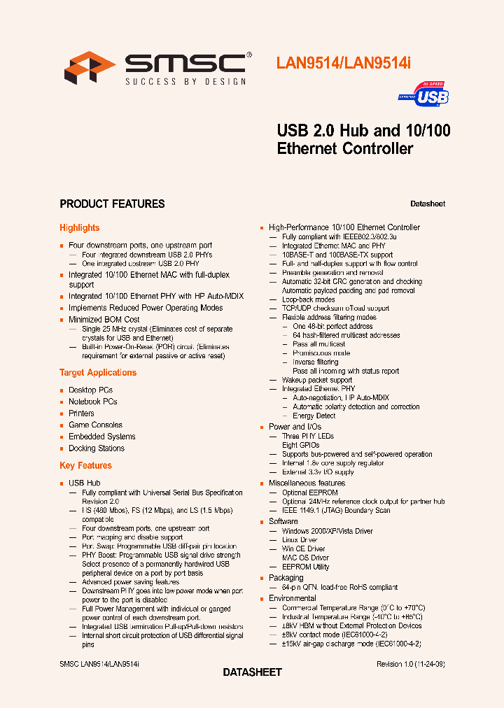 LAN9514_4617806.PDF Datasheet