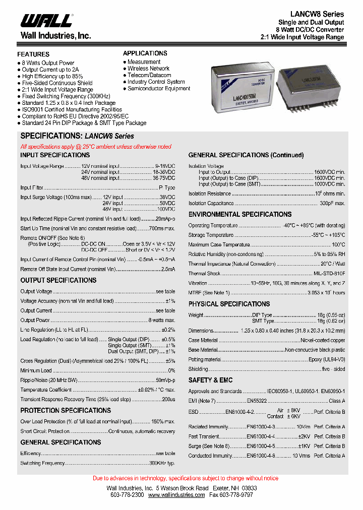LANC1215W8_4244353.PDF Datasheet