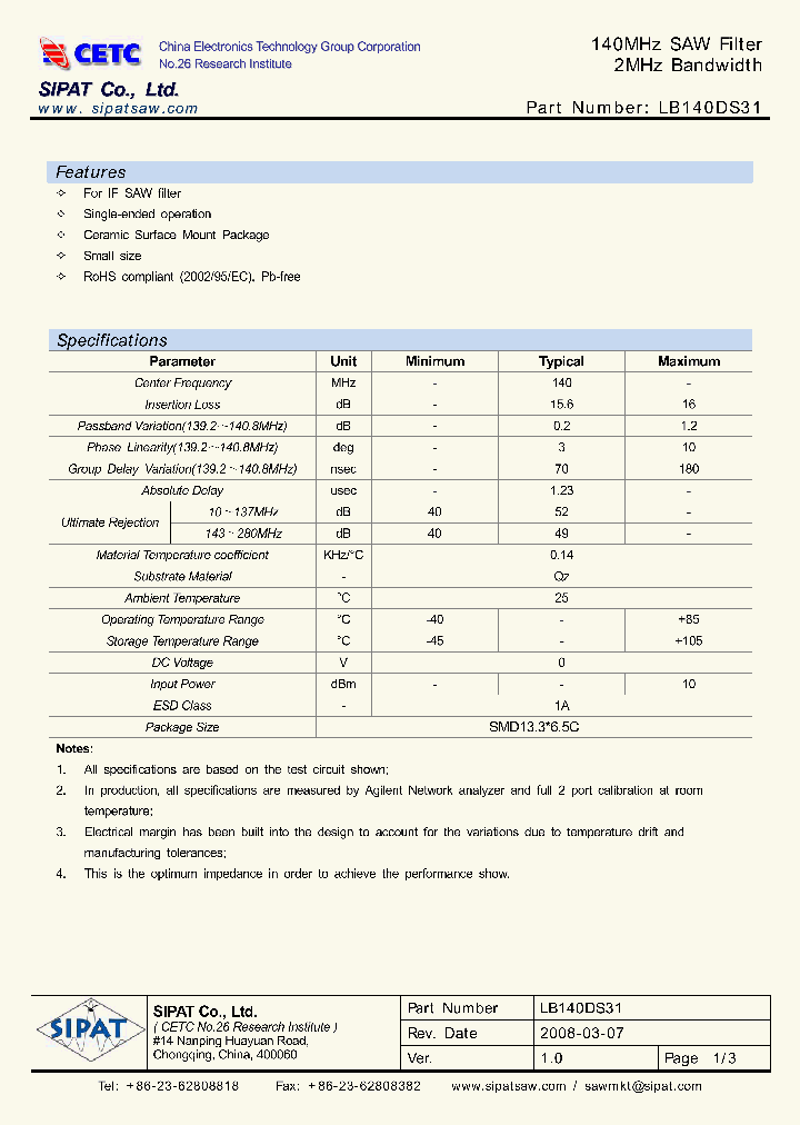 LB140DS31_4185605.PDF Datasheet