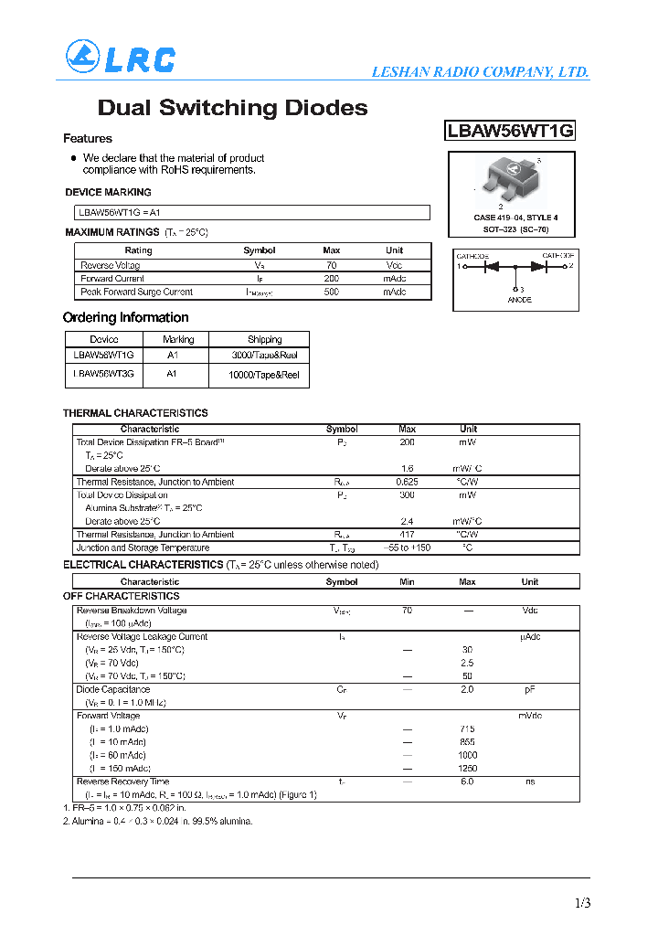 LBAW56WT1G_4645028.PDF Datasheet