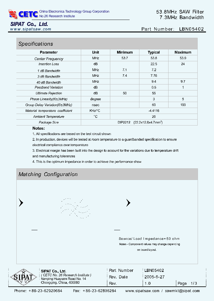 LBN05402_4399440.PDF Datasheet