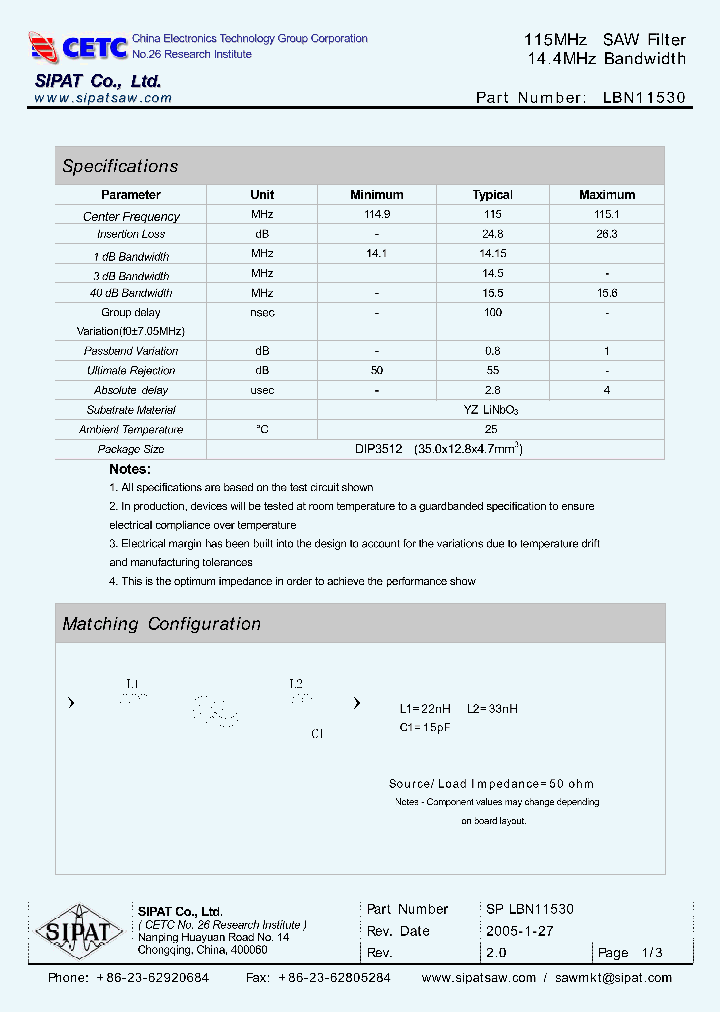 LBN11530_4350965.PDF Datasheet