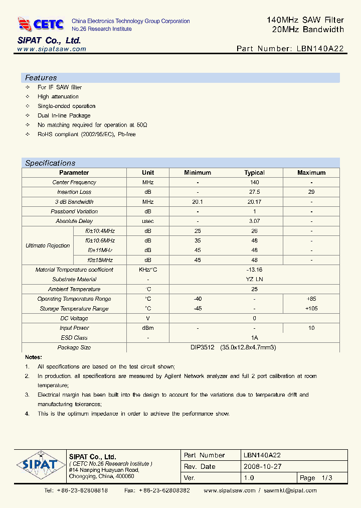 LBN140A22_4473789.PDF Datasheet