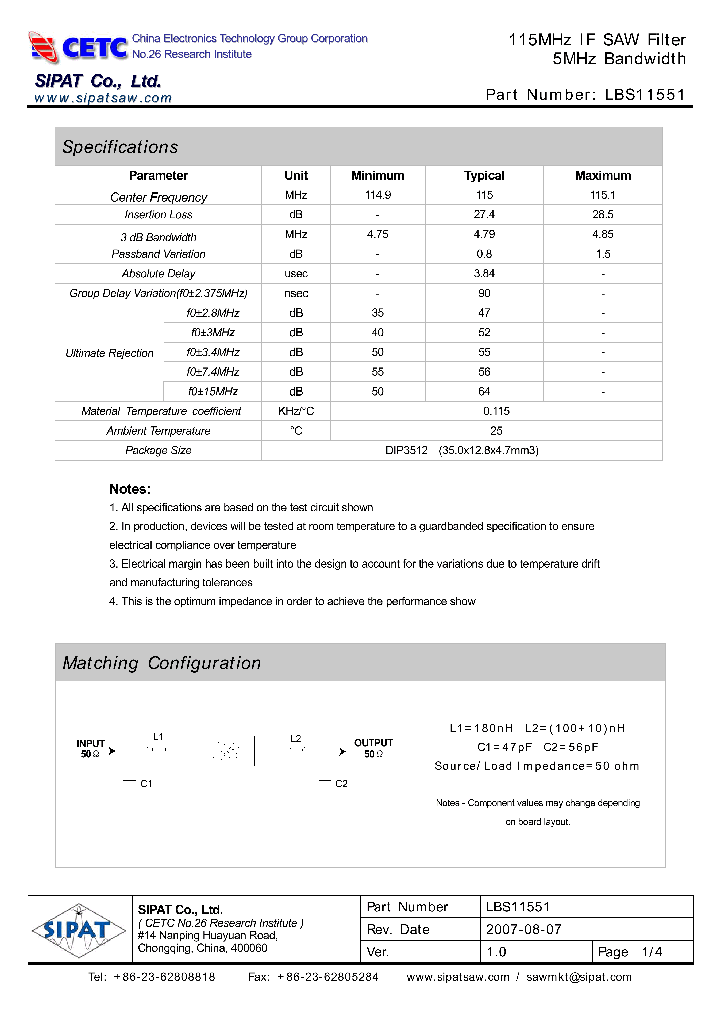LBS11551_4701122.PDF Datasheet