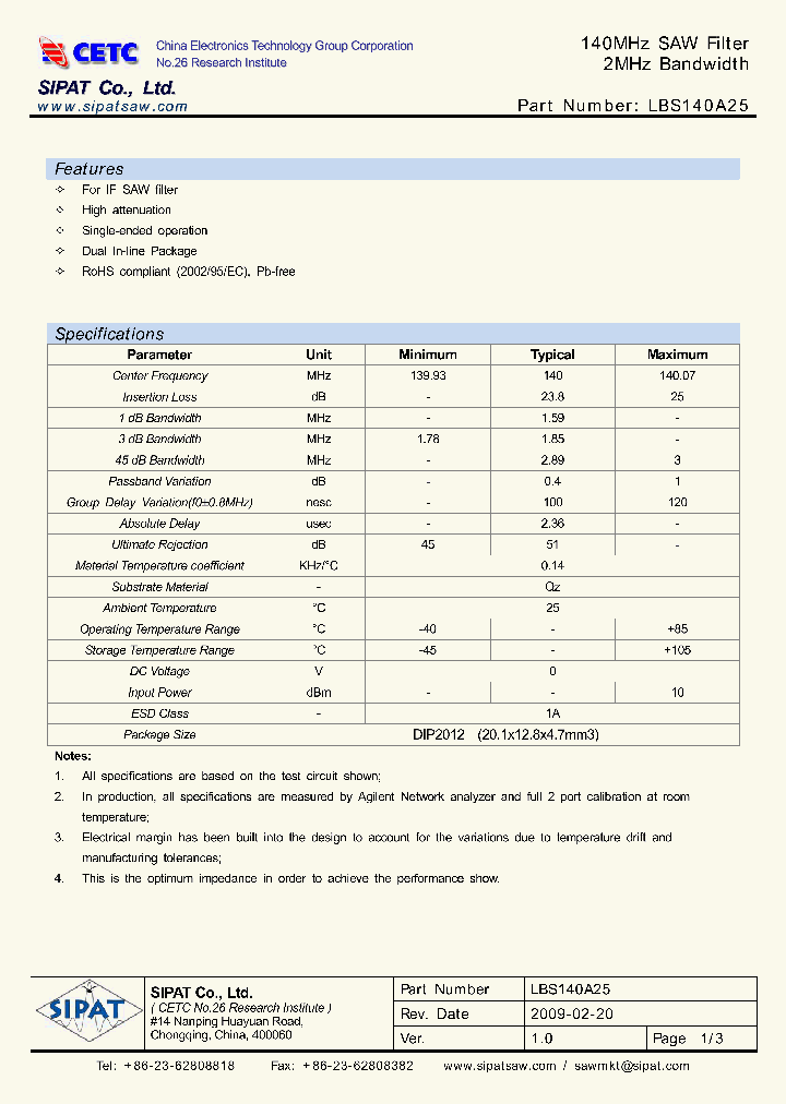LBS140A25_4473779.PDF Datasheet