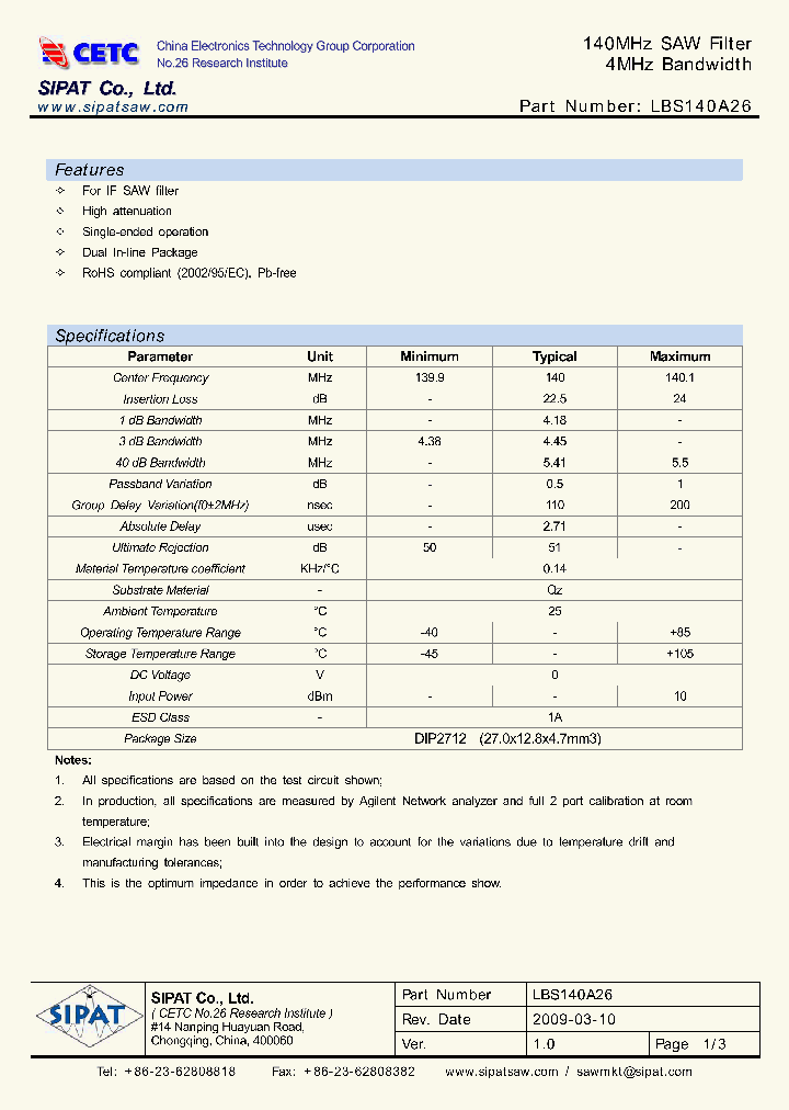 LBS140A26_4473780.PDF Datasheet