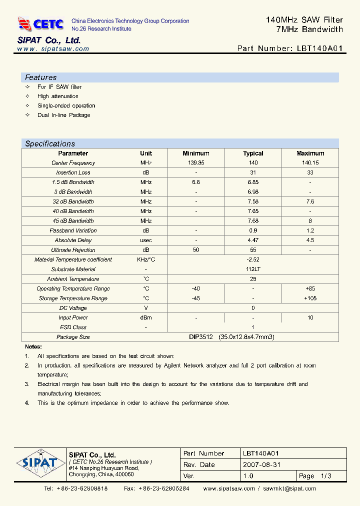 LBT140A01_4215280.PDF Datasheet
