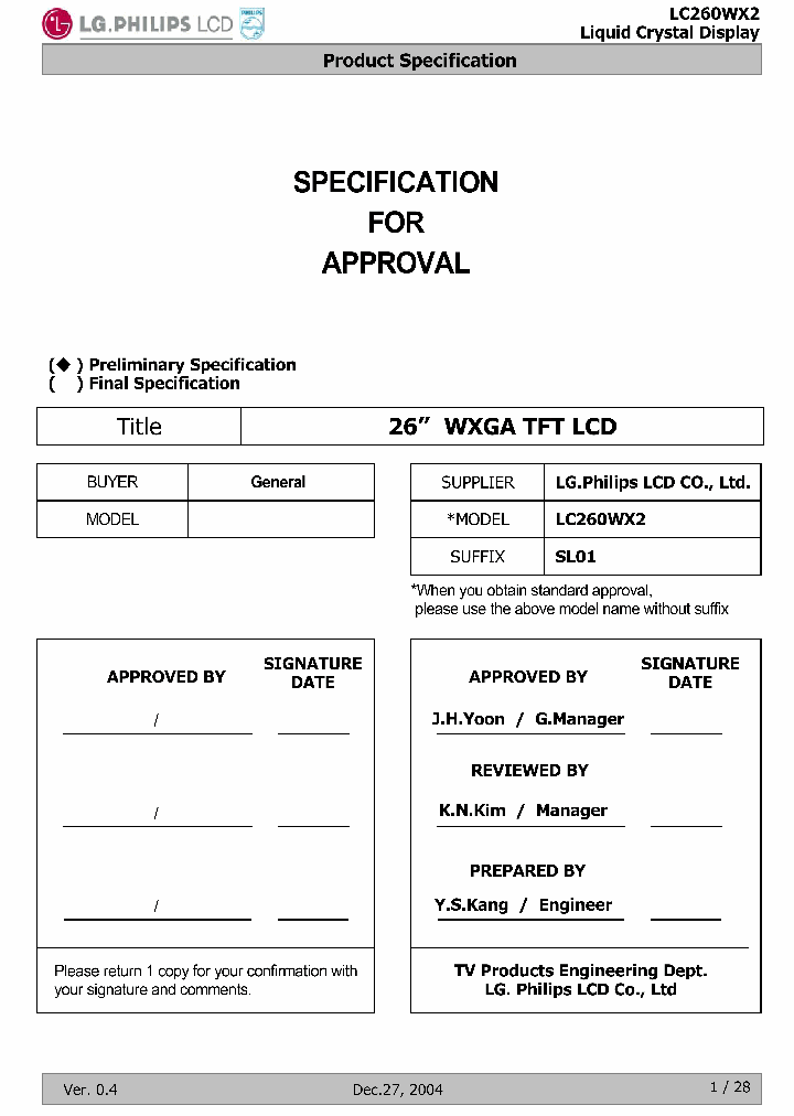 LC260WX2_4166305.PDF Datasheet