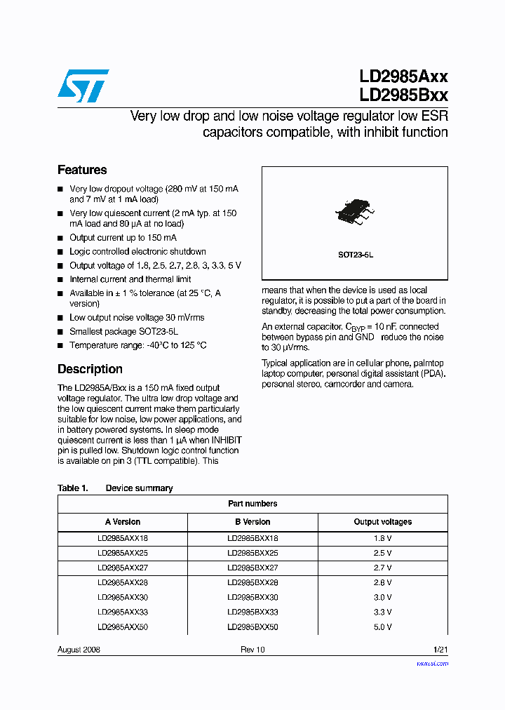 LD2985AM25R_4219626.PDF Datasheet