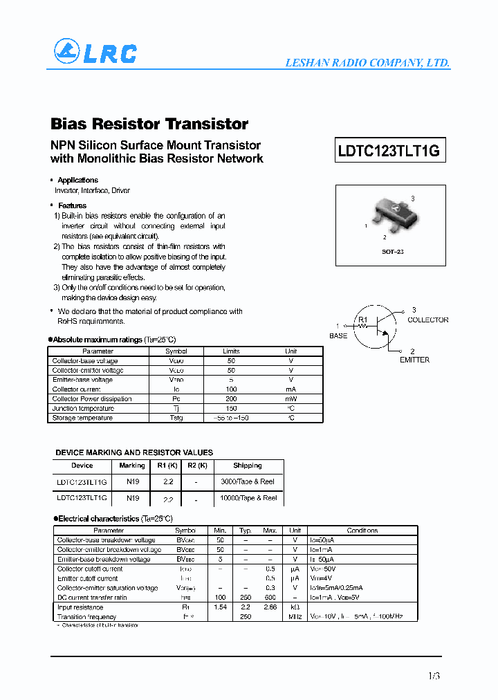 LDTC123TLT1G_4628630.PDF Datasheet