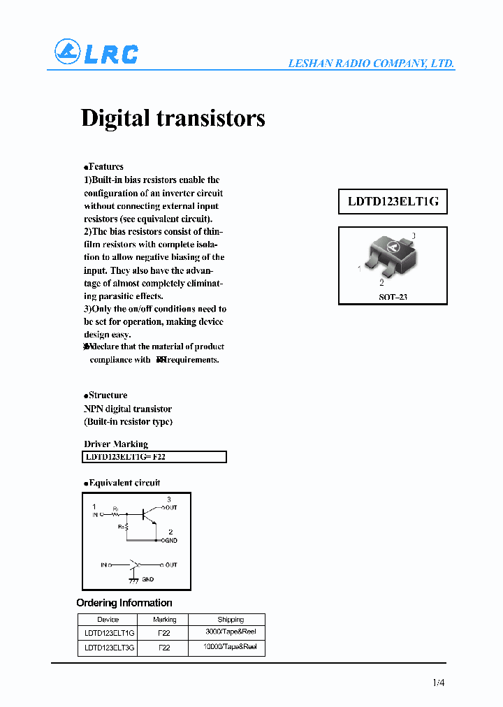 LDTD123ELT1G_4600811.PDF Datasheet