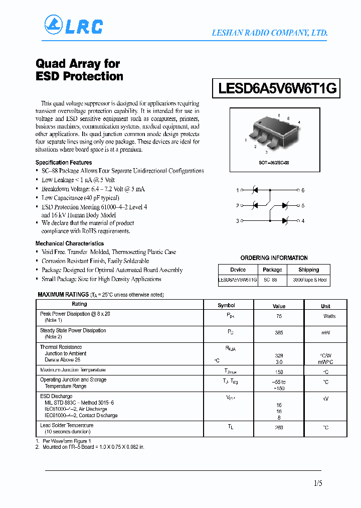 LESD6A5V6W6T1G_4732584.PDF Datasheet