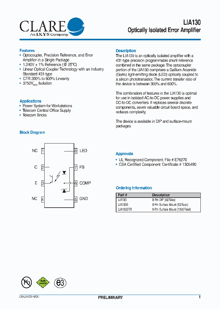 LIA130_4912174.PDF Datasheet