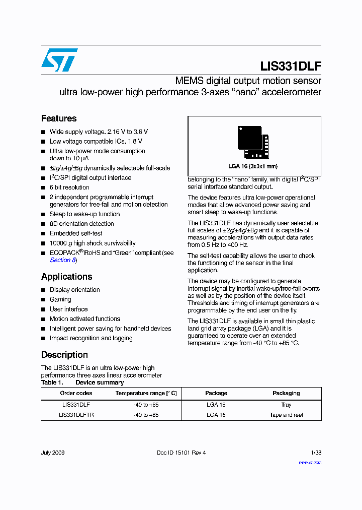 LIS331DLF_4902916.PDF Datasheet