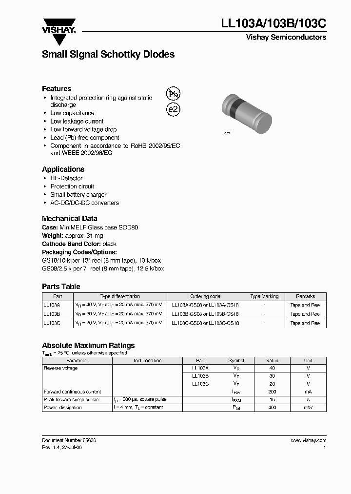 LL103A-GS08_4372679.PDF Datasheet