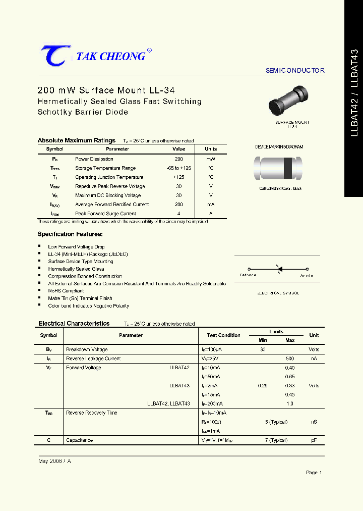 LLBAT42_4388377.PDF Datasheet
