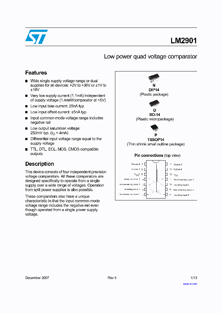 LM2901DT_4306895.PDF Datasheet