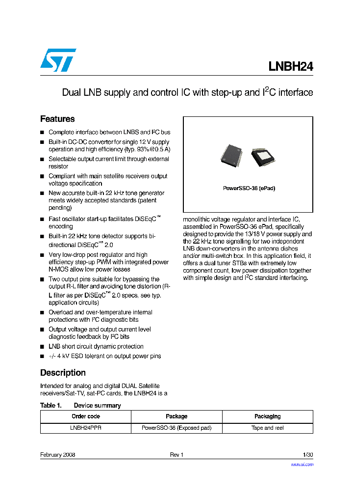 LNBH24_4167335.PDF Datasheet