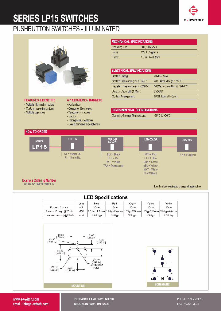 LP15S1TRAYELN_4564243.PDF Datasheet