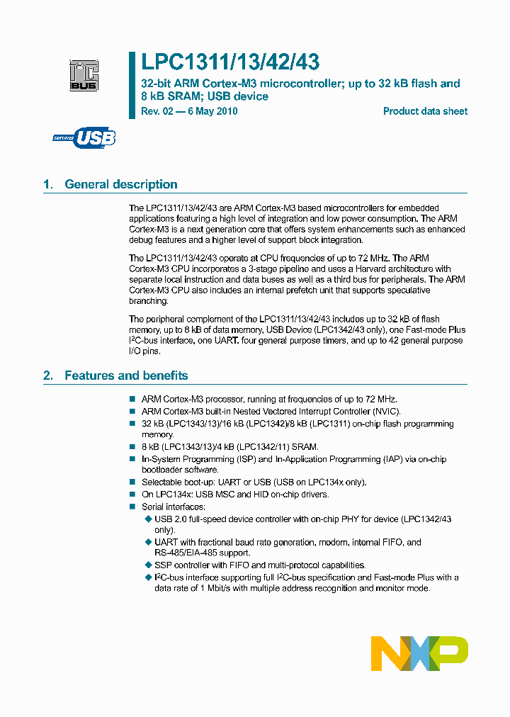 LPC1342FHN33_4631731.PDF Datasheet