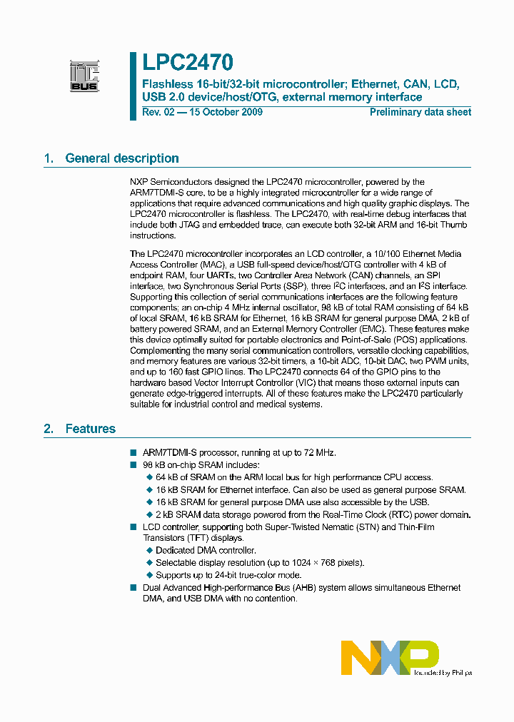 LPC2470FET208_4638763.PDF Datasheet
