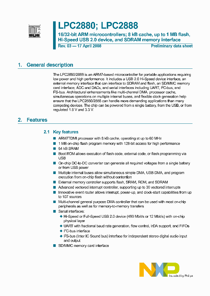 LPC2880FET180_4553367.PDF Datasheet