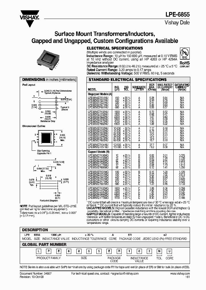 LPE6855ER100MG_4250643.PDF Datasheet