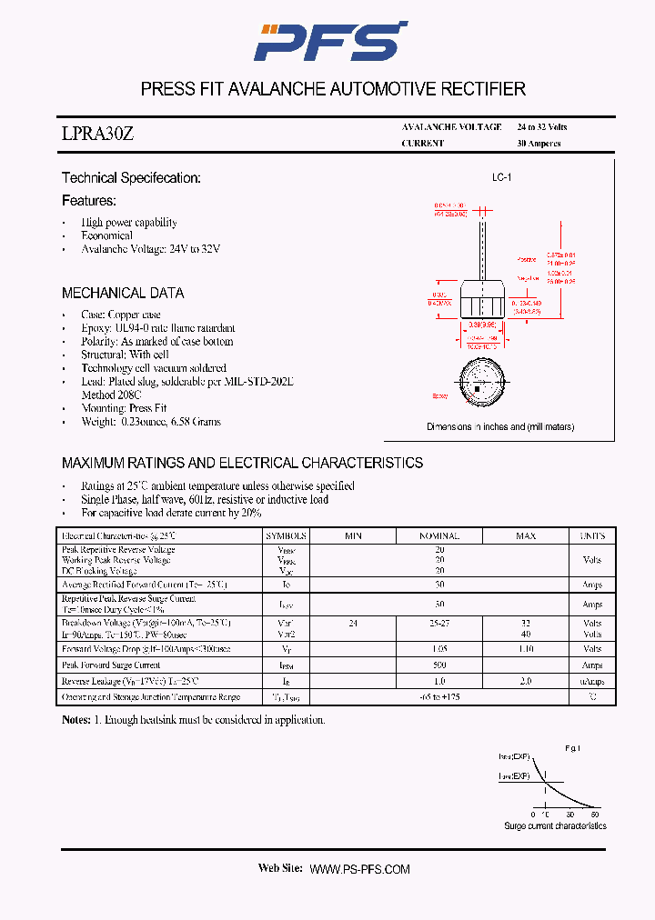 LPRA30Z_4850984.PDF Datasheet