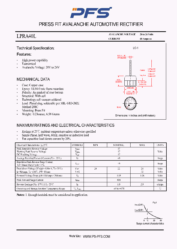 LPRA40L_4850985.PDF Datasheet