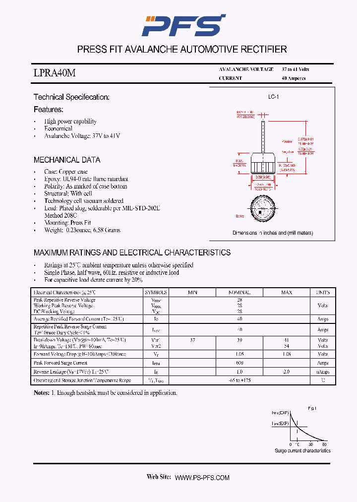 LPRA40M_4850986.PDF Datasheet
