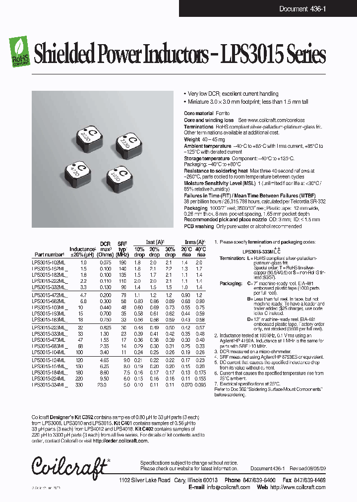 LPS3015-102ML_4695838.PDF Datasheet