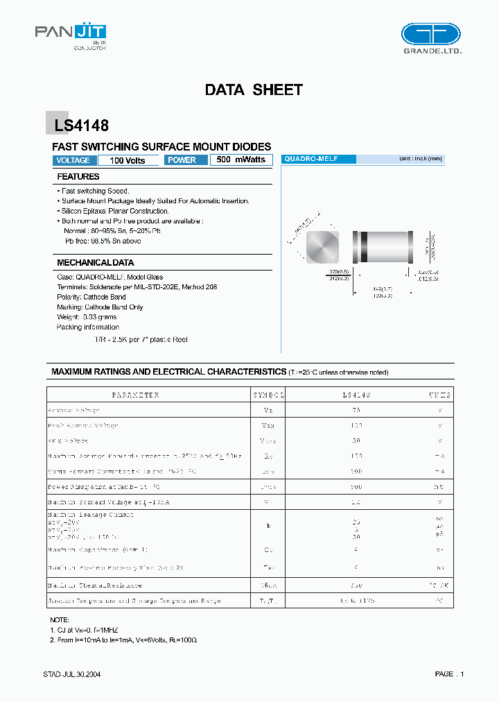 LS4148_4775789.PDF Datasheet