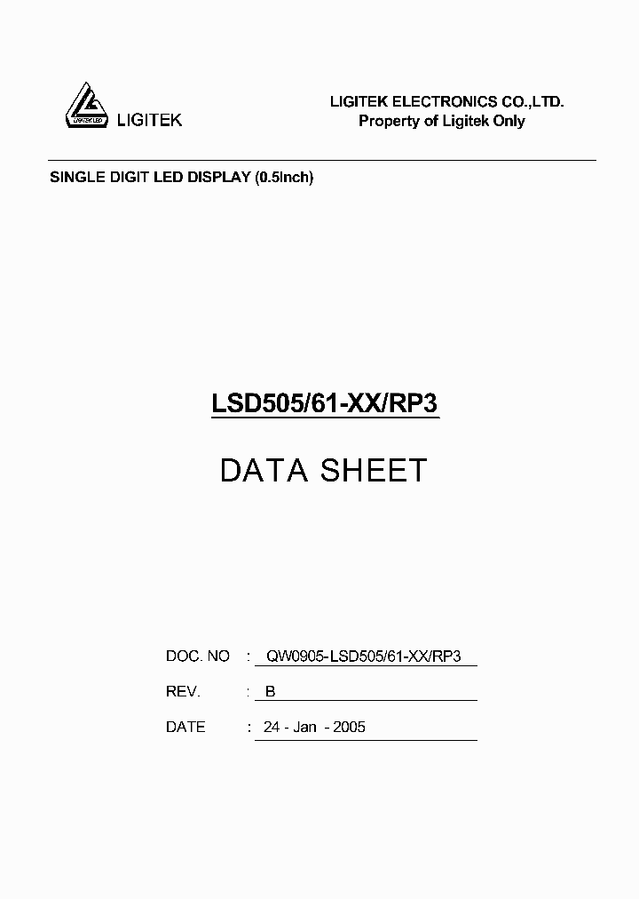 LSD505-61-XX-RP3_4669734.PDF Datasheet