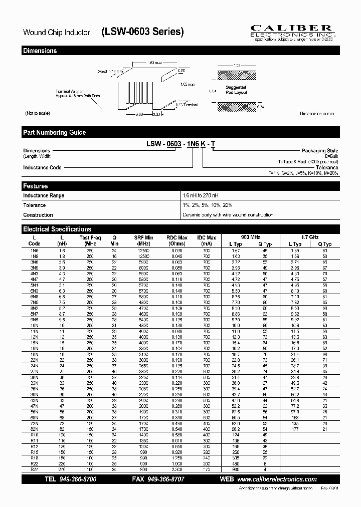 LSW-0603-18NK-B_4468265.PDF Datasheet