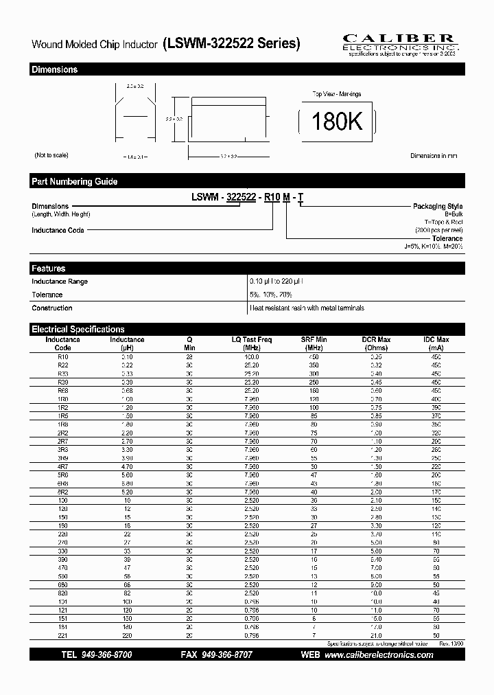 LSWM-322522-150K-B_4510199.PDF Datasheet