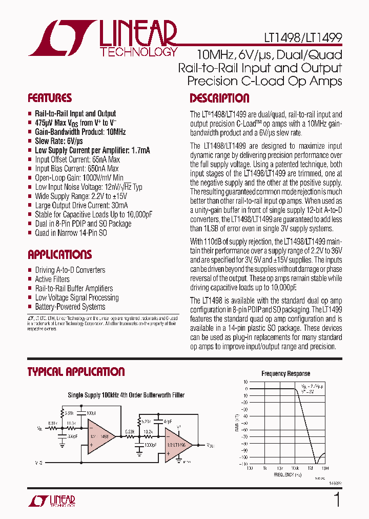 LT1498MPS8PBF_4710017.PDF Datasheet