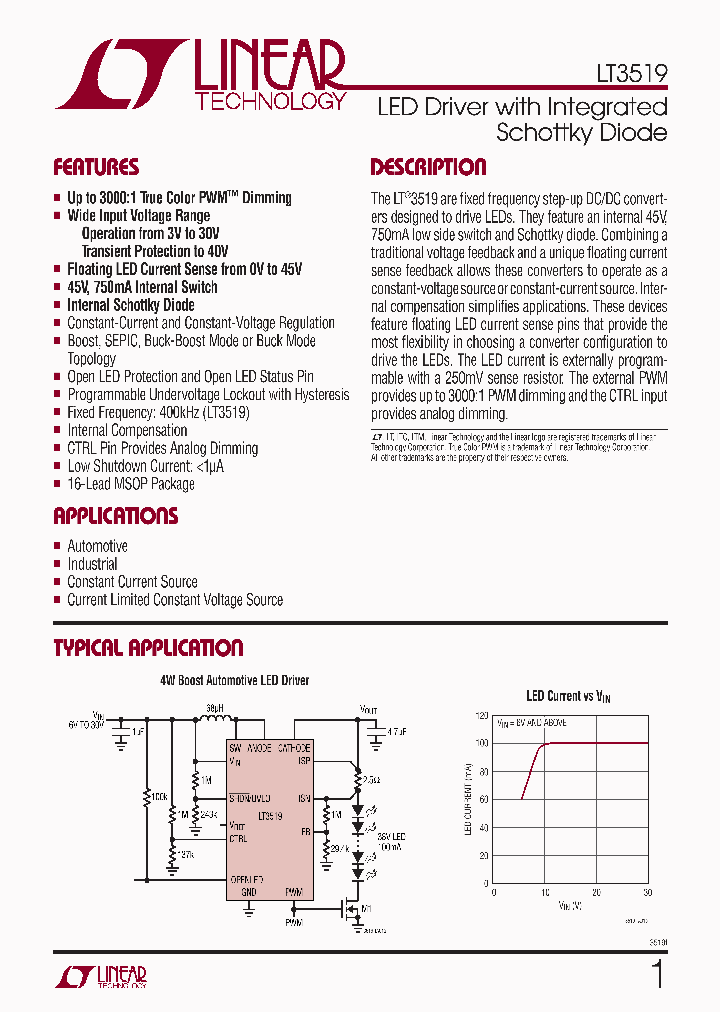 LT3519EMS_4472635.PDF Datasheet