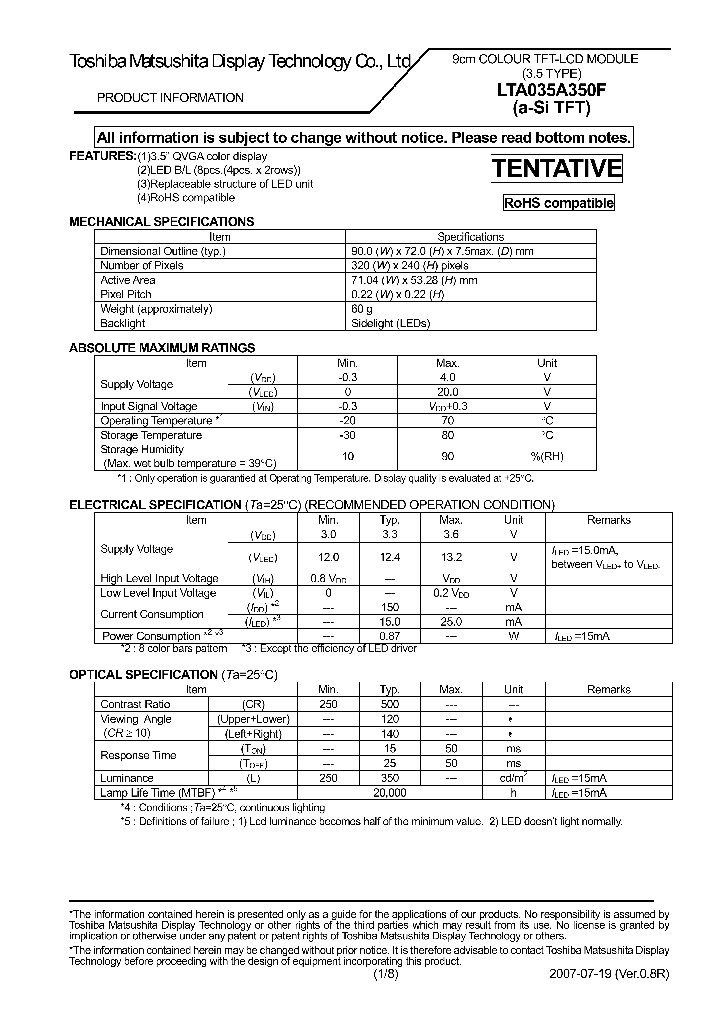 LTA035A350F_4174381.PDF Datasheet