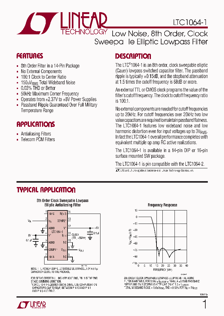 LTC1064-1ACN_4303665.PDF Datasheet
