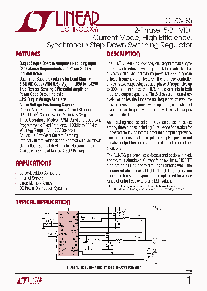 LTC1709EG-85_4302503.PDF Datasheet