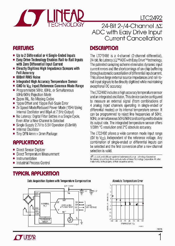 LTC2492CDE-PBF_4379477.PDF Datasheet
