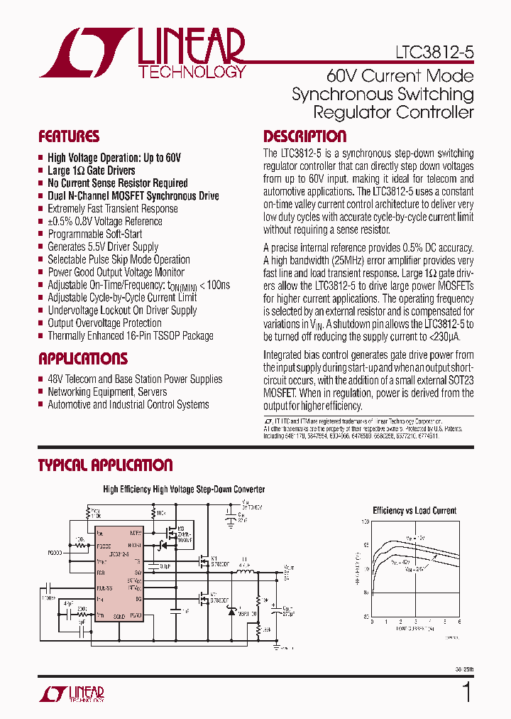 LTC3812IFE-5_4534588.PDF Datasheet