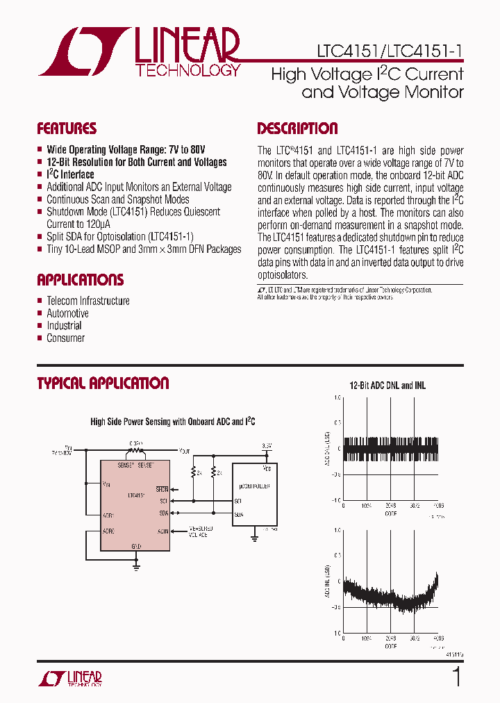 LTC4151IMS-1-PBF_4344693.PDF Datasheet