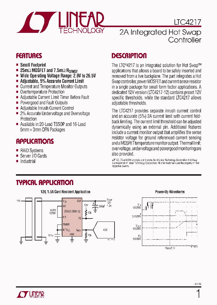 LTC4217CFE-PBF_4363789.PDF Datasheet