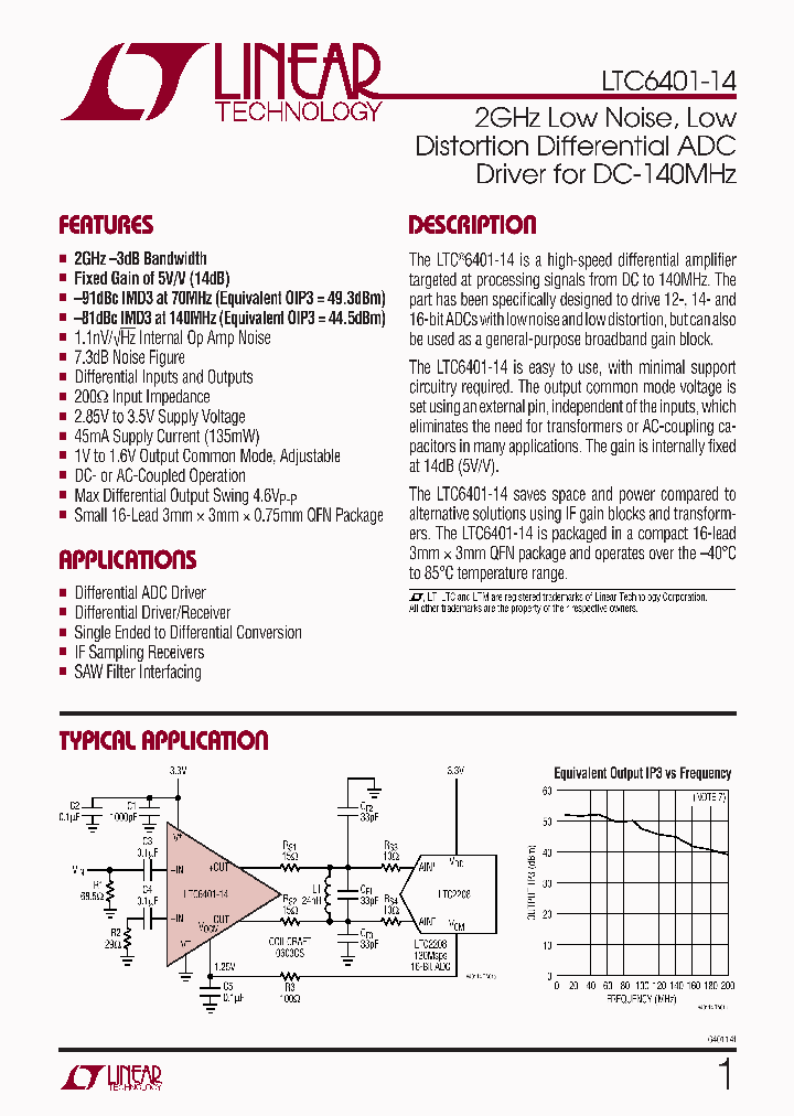 LTC6401-14_4323424.PDF Datasheet