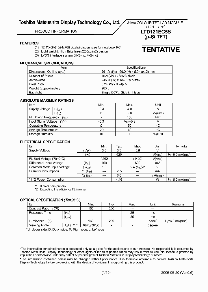 LTD121EC5S_4168700.PDF Datasheet