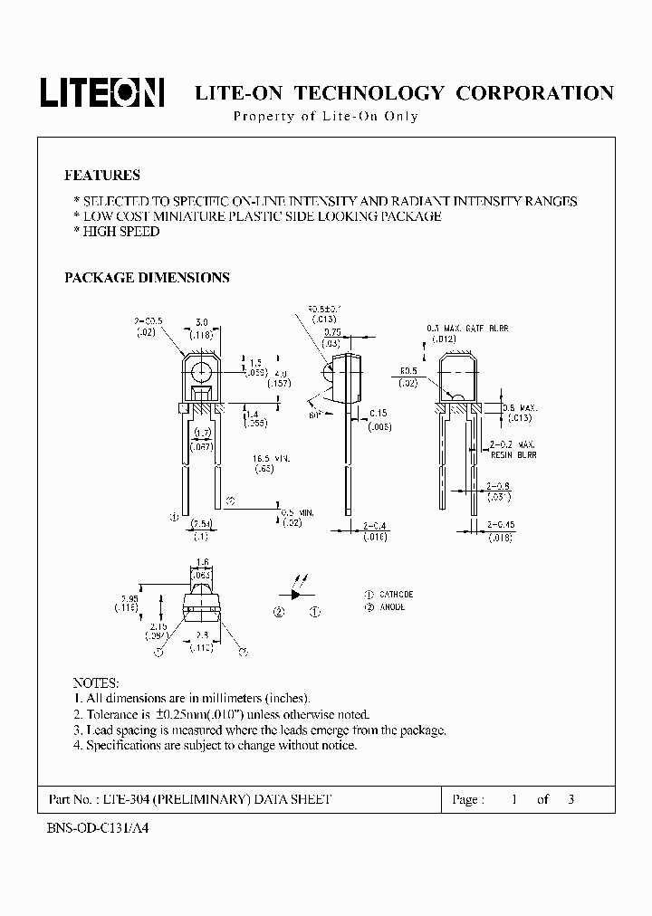 LTE-304_4703481.PDF Datasheet