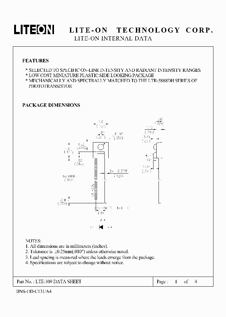 LTE-309_4703483.PDF Datasheet